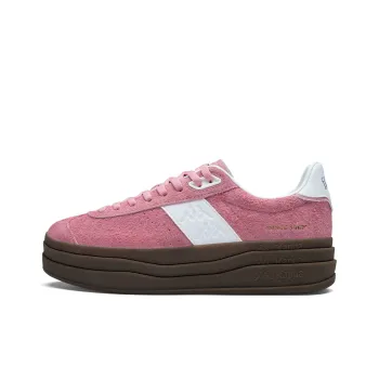 Kappa K love Slip Resistant Height Increasing Low Top Skateboard Shoes Women's Pink Apple Red Classic White