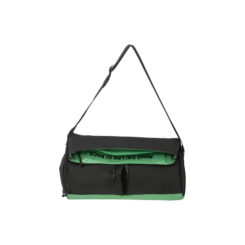 GOBLIN SHARKS 1759 Oxford Travel Bag Unisex White/Black & Purple/Black & Green-14