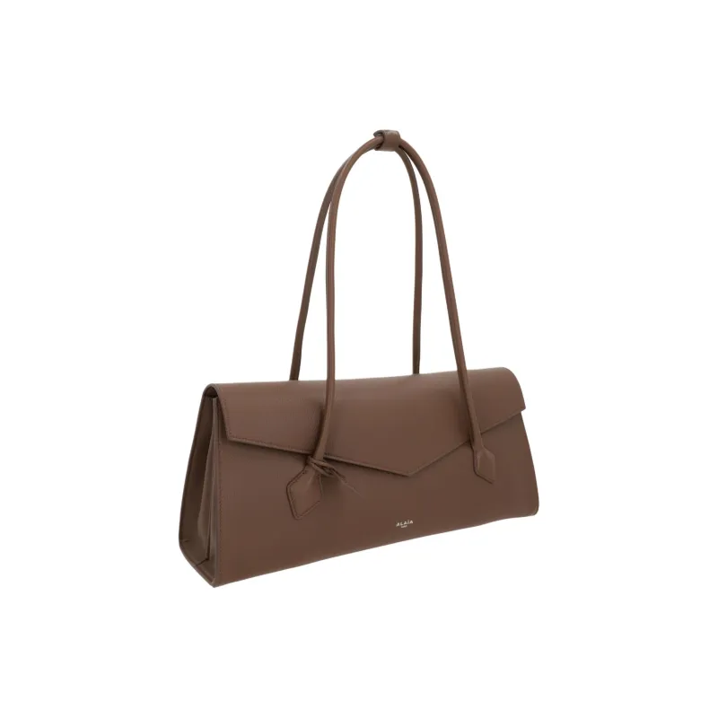 Alaia Calfskin Shoulder Bag Women's Dark Earth Tone-1