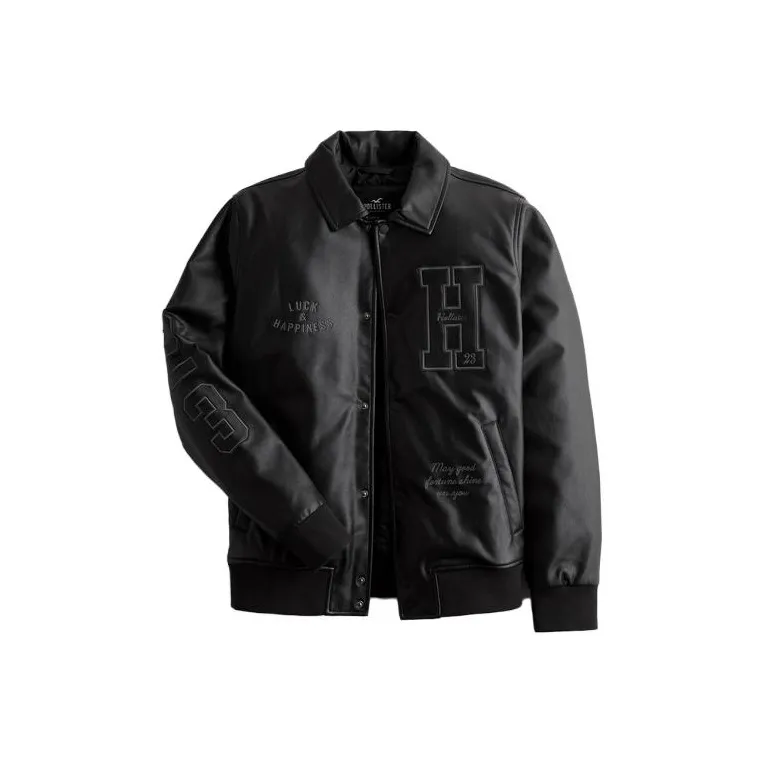 Hollister Jackets Men Black-0