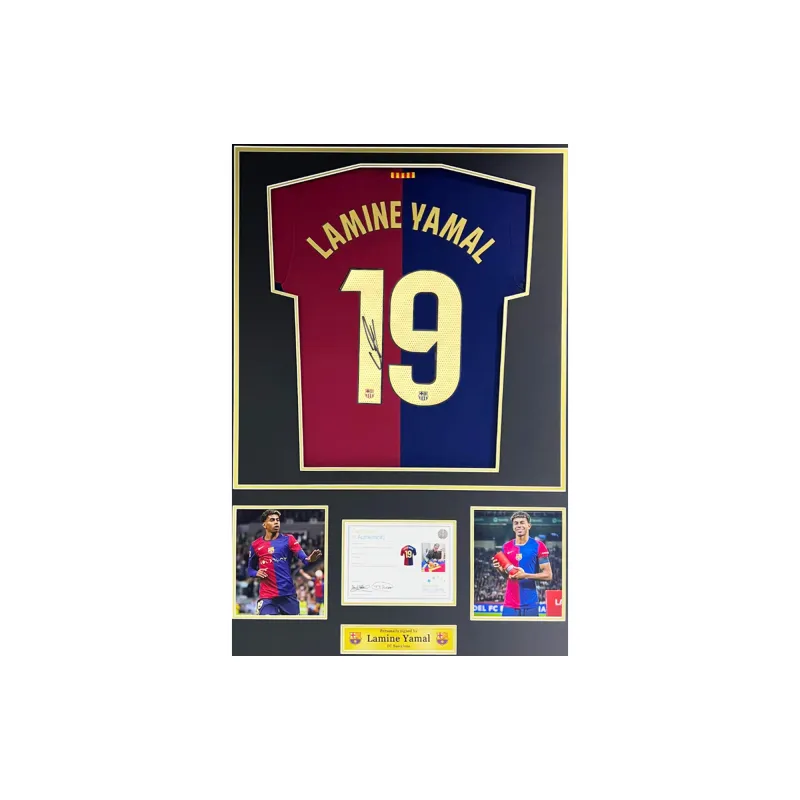 Huayitaojin Jersey Collector's Edition, Classic Officially Signed Company Certificate, Framed 75x105cm Unisex-2