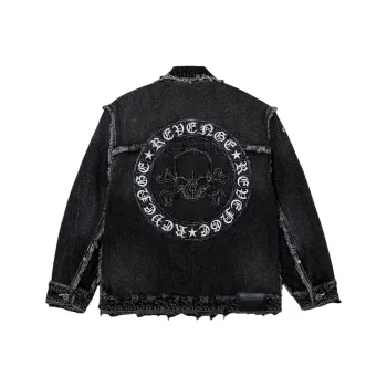 Revenge SS24 Denim Jacket Unisex Black