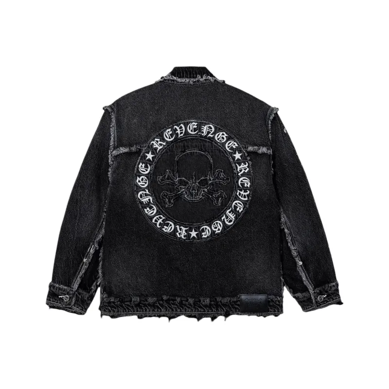 Revenge SS24 Denim Jacket Unisex Black-0