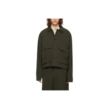 Le 17 Septembre SS24 Flap Pocket Jacke Jackets Coats Men's Khaki Green