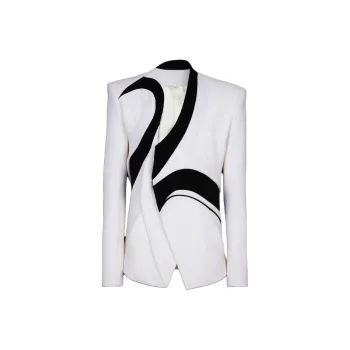 BALMAIN Business Suit Men's White