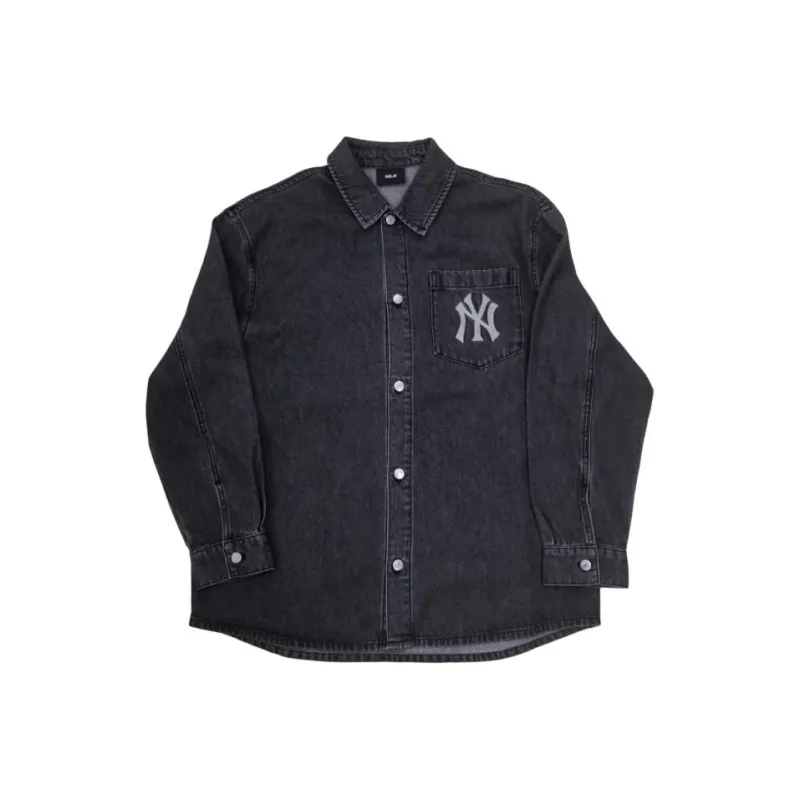 MLB New York Yankees Denim Jackets Unisex Black-0