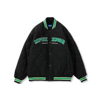 MPUX Baseball Collar Loose Fit Puffer Jacket Unisex
