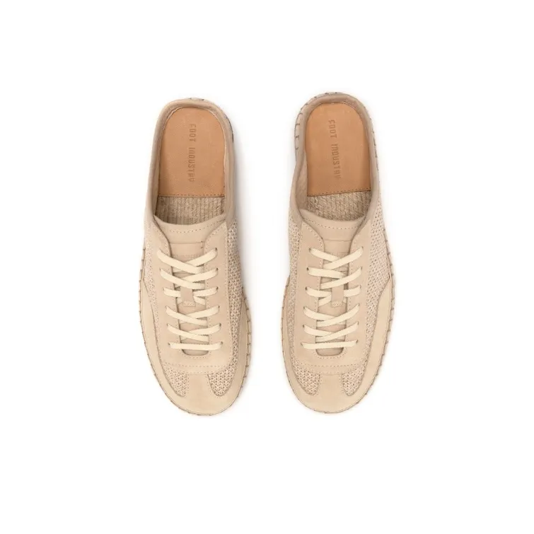 FOOT INDUSTRY Closed Toe Slippers Unisex Beige Apricot-3