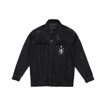 TCH Denim Jacket Unisex Denim Black
