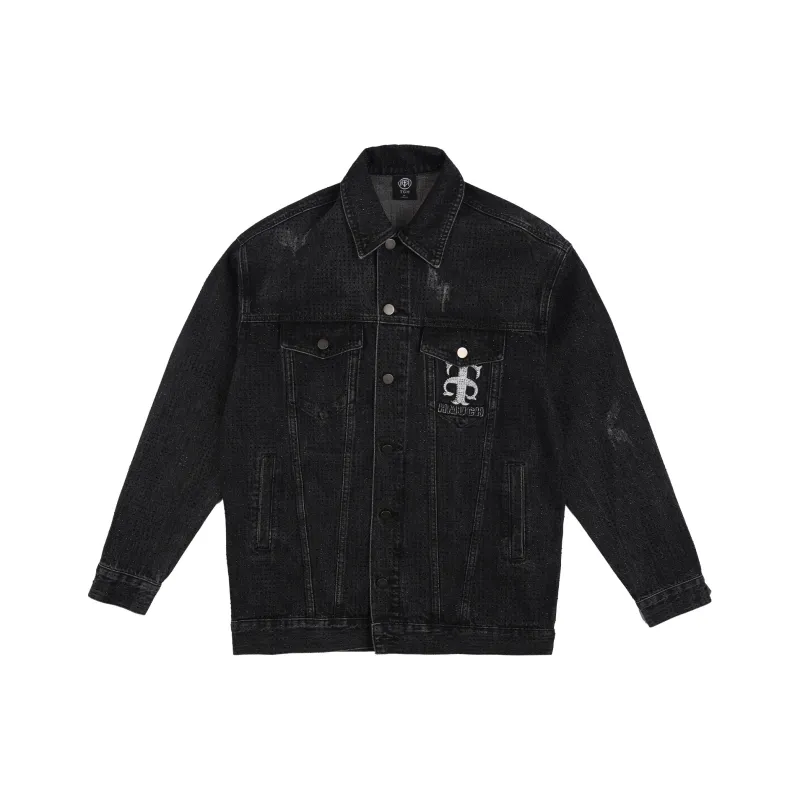TCH Denim Jacket Unisex Denim Black-0
