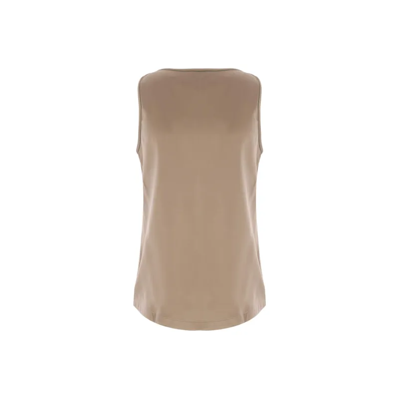 Brunello Cucinelli Silk satin Tank Top-1