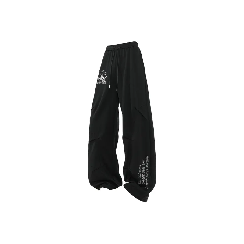 Qnxeey Knitted Sweatpants Unisex-12