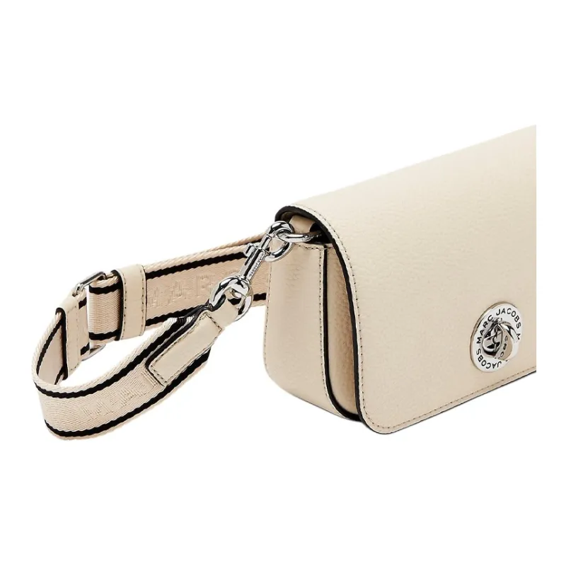 MARC JACOBS Split Cow Leather, Cow Leather Shoulder Bag Small Size Women's White-4