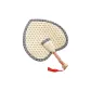 Lace Trims Heart-Shaped Fan