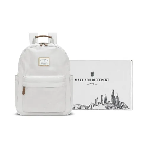 MYD Polyester Backpack Medium Size Women's Vanilla/Lavender/Nuts