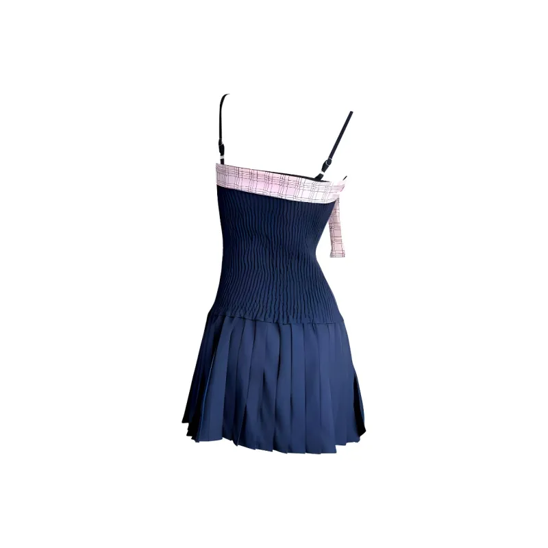 KKX Slip Dress Women's Navy Blue-1