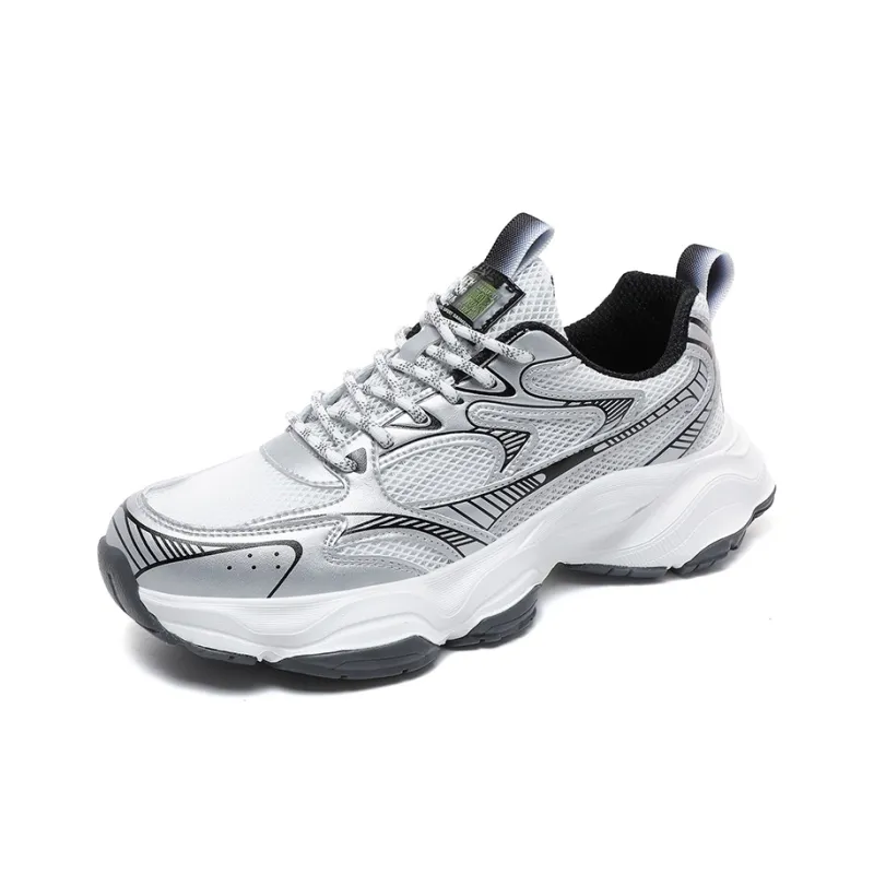 A55 Cushioning Slip Resistant Height Increasing Low Top Casual Shoes Unisex-1