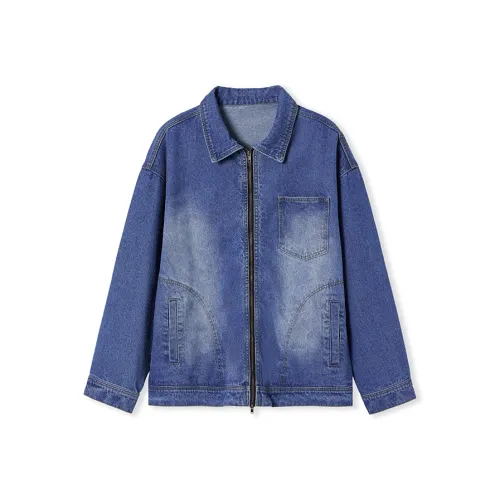 WAYNEXZAVIER Denim Jackets Men Blue