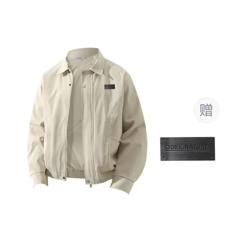 OGEK Jackets Coats Unisex Black Comes With Brooch-0