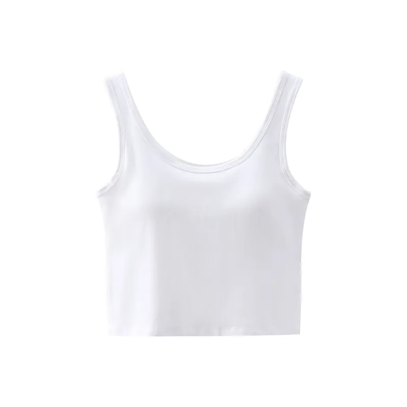 HEISU Tank Tops Women's White-1