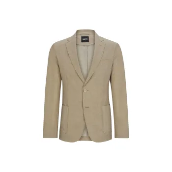 HUGO BOSS SS24 Business Suit Coat Men's Khaki