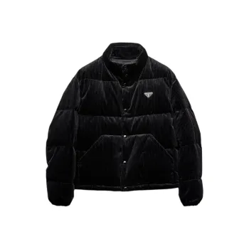 PRADA Buttoned High Neck Jacket