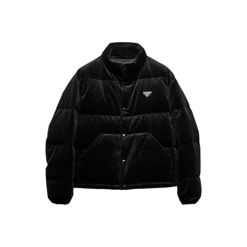 PRADA Buttoned High Neck Jacket-0