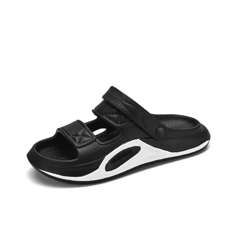 FCMM Beach Sandals Unisex Black/Black Gray Beige Orange/Matcha Green-1