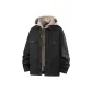 Black Hooded Three-in-One