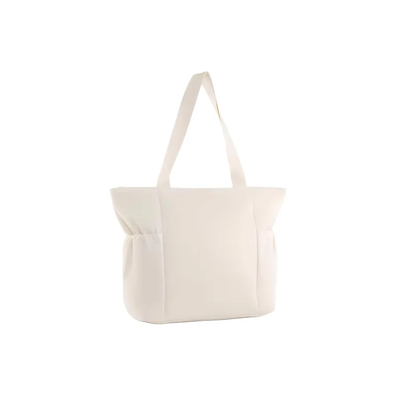 PUMA Recycled Material Tote Bag, Shopping Bag, Shoulder Bag Women's Ecru-1