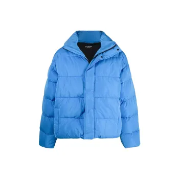 Balenciaga SS22 Down Jacket Loose Fit Men's Blue