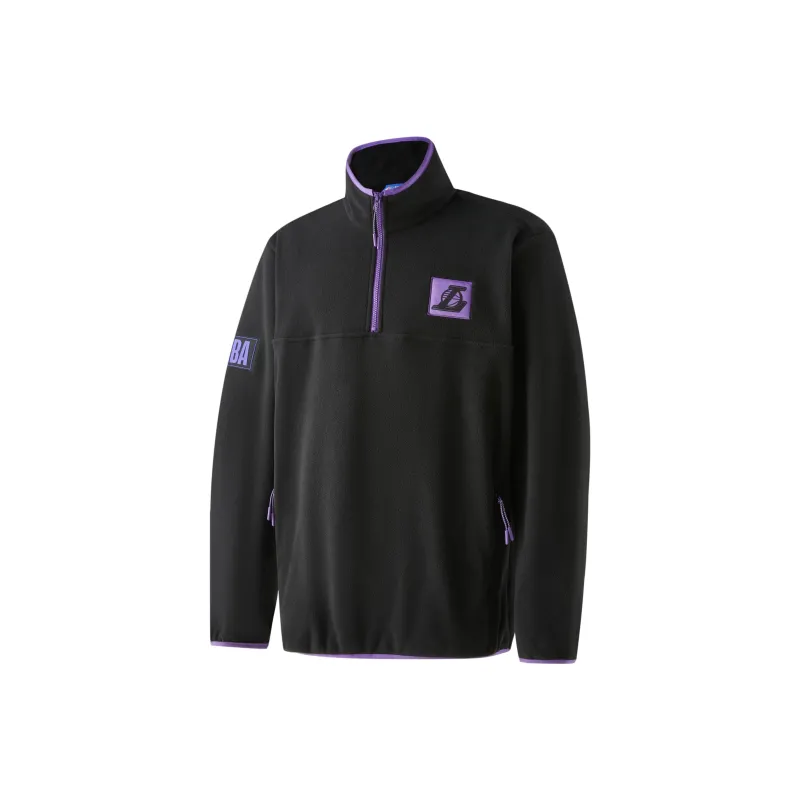 NBA Stand Collar Jacket Unisex Black-0