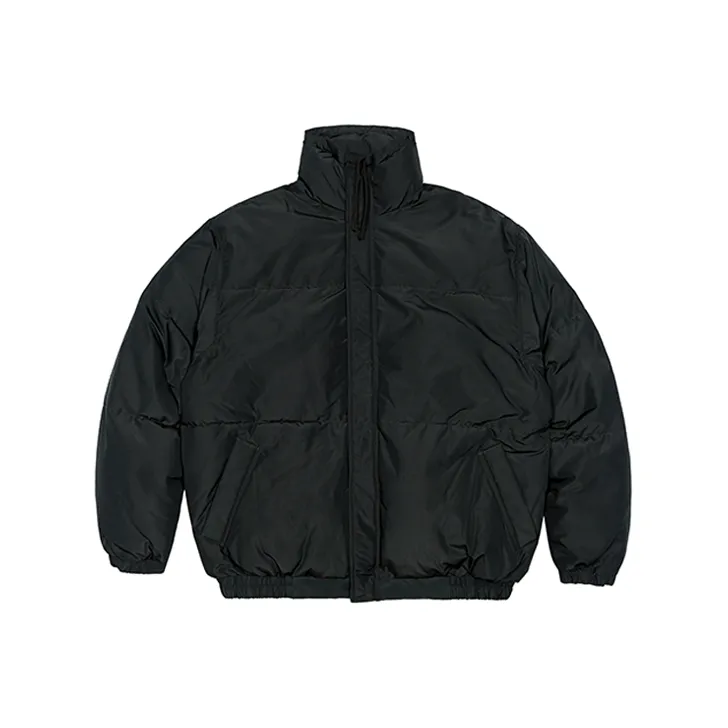 STNW Solid Color Stand Collar Thickened Puffer Jacket Unisex-2