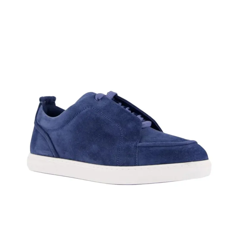 CL LUBOTING Jimmy Low Top Skateboard Shoes Men's Blue-2