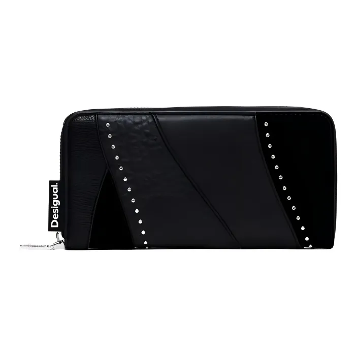 Desigual Polyurethane Wallet Small Size Women's Black-0