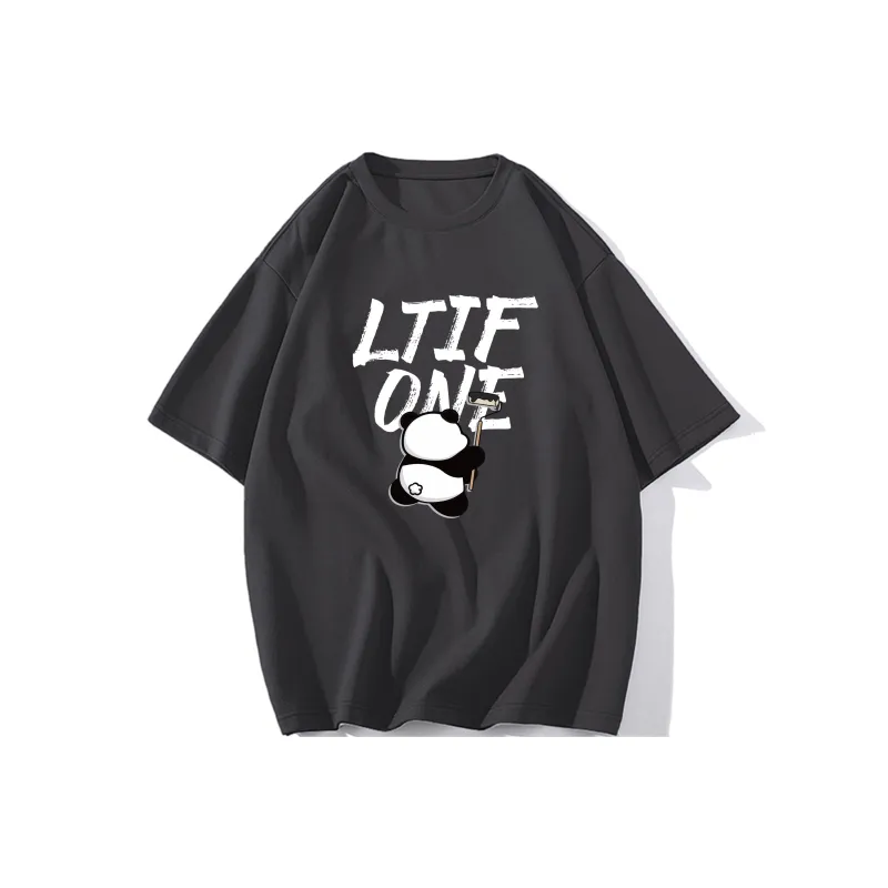 LTIFONE Loose Fit Versatile 100% Cotton T Shirt Unisex-14