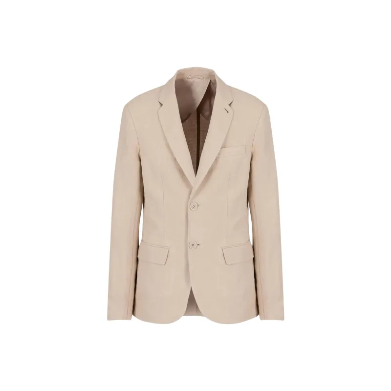 EMPORIO ARMANI SS24 Business Suit Coat Men's Light Khaki-0