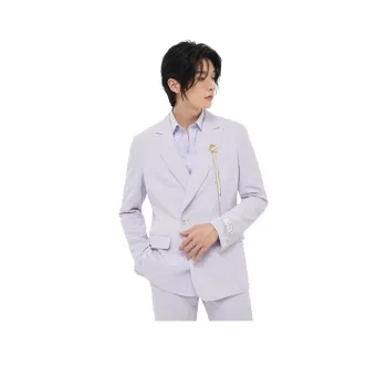 ZIOZIA Business Suit Men's Purple