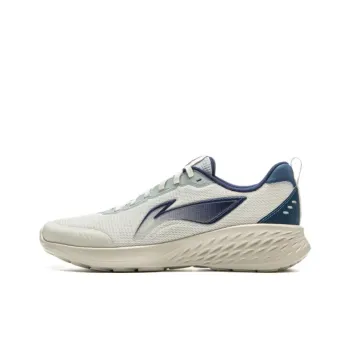 LiNing Light Cloud Abrasion Resistant Slip Resistant Low Top Casual Running Shoes Men's White Blue