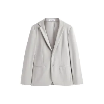 PEACEBIRD MEN Business Suits Men Gray White 1 Slim Fit