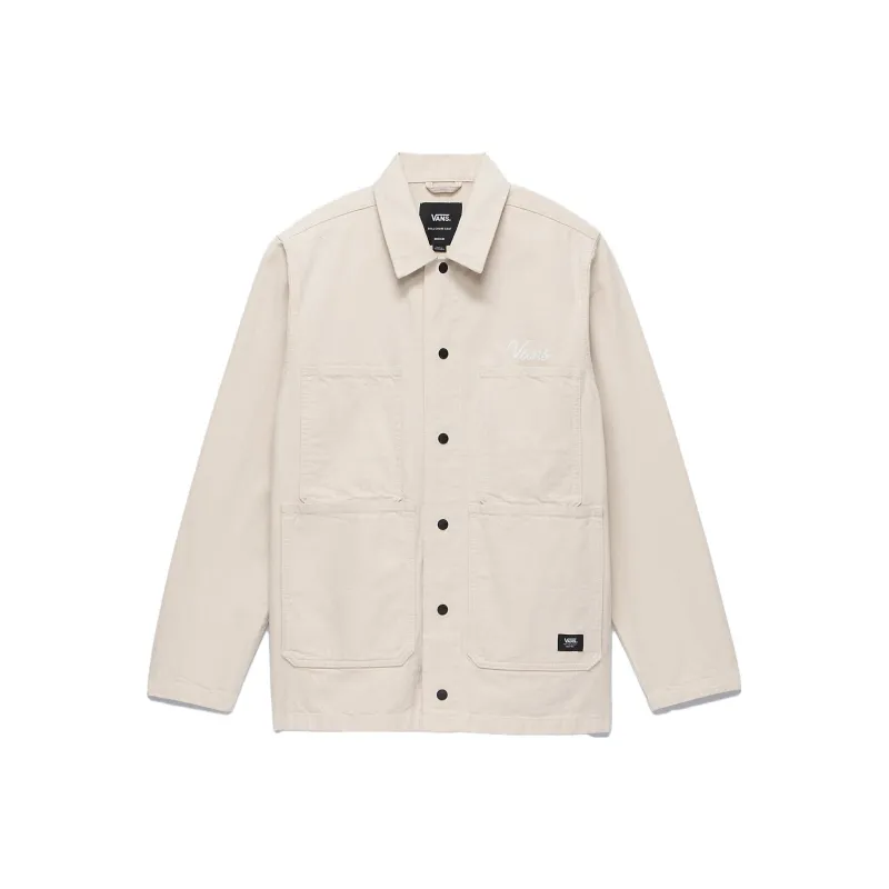 Vans Hickory Stripe Drill Chore Jacket Men's Ecru-0
