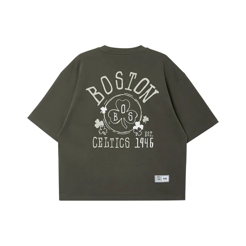 JACK JONES· JACK & JONES NBA Co brand T Shirt Men's E06 Black Olive-1