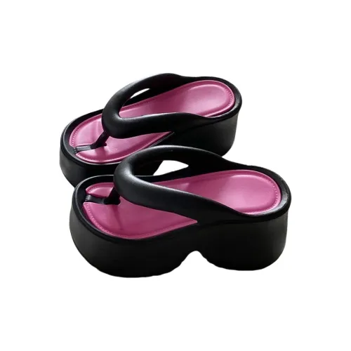 Meter Platform Wedge Heel Flip Flops Indoor Women's Summer Slip Resistant Soft Sole Thong Beach Slippers Shoes EVA