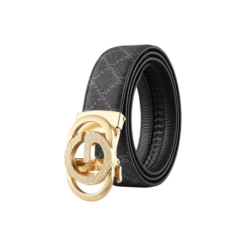 15 MINS Cow Split Leather Belts Men's Width 3.5cm-14