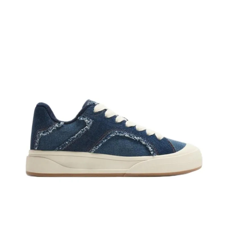 ZARA Low Top Skateboard Shoes Men's Blue-1