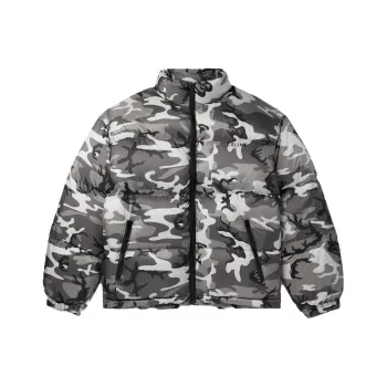 CELINE Camo Short Down Jacket