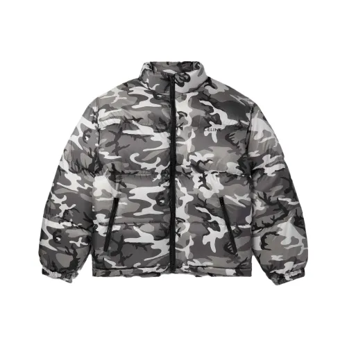 CELINE Camo Short Down Jacket