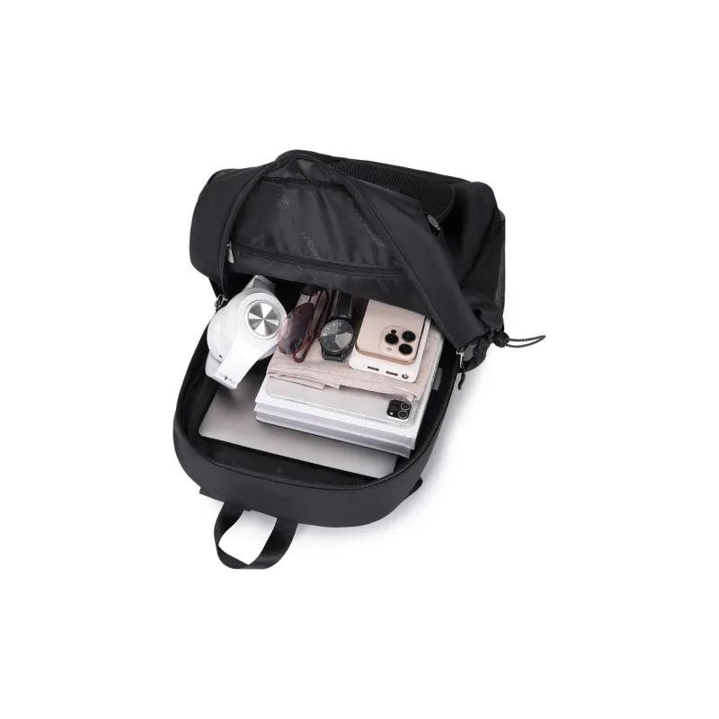 ZUOFEIFAN Fabric Backpack Unisex Black-6