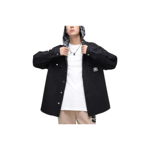 PAUL FRANK Denim Jacket Men's Matte Black