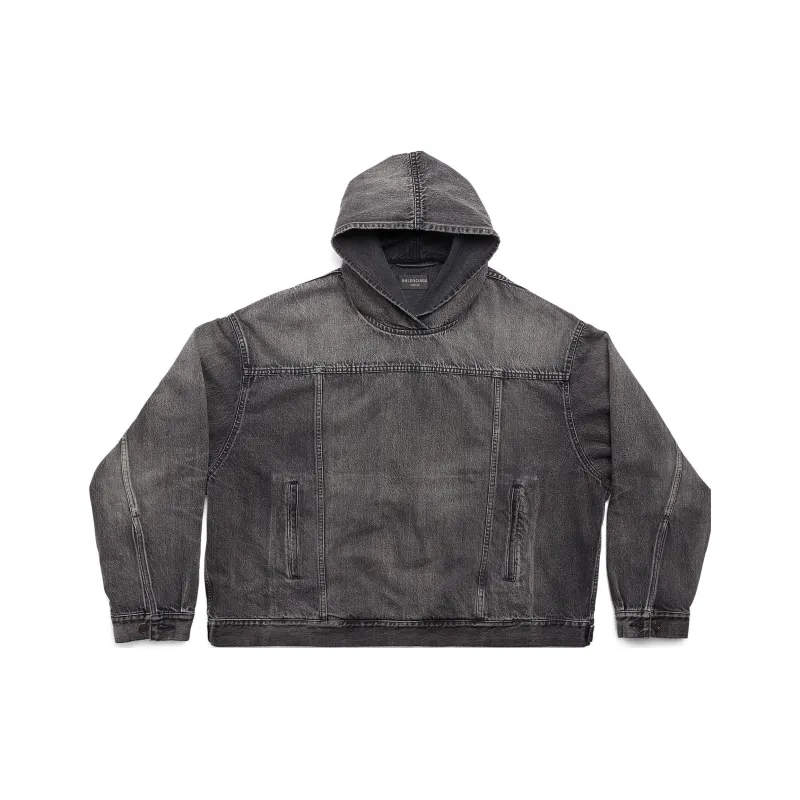 Balenciaga Jackets Coats Regular Fit Unisex Black-0